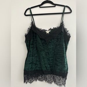 H&M Large Green and Black tank